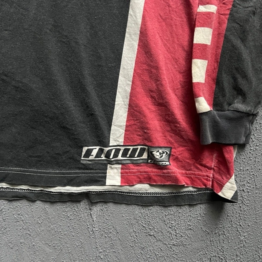 Vintage Thor Motocross Jersey Men Large Red 1990s Flow Racing Long Sleeve - Picture 3 of 9